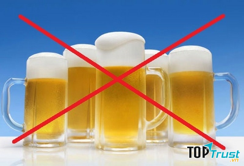 Hạn chế thức uống có cồn trước ngày waxing