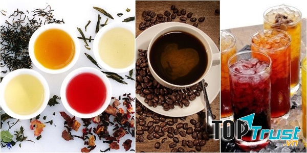 Hạn chế tối đa sử dụng trà, cà phê và đồ uống có ga