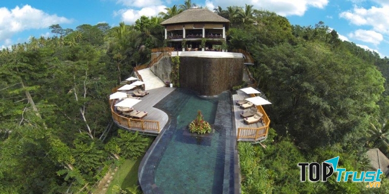 Hanging Garden ẩn sâu trong khu rừng bảo tồn nhiệt đới nổi tiếng của thị trấn Ubud