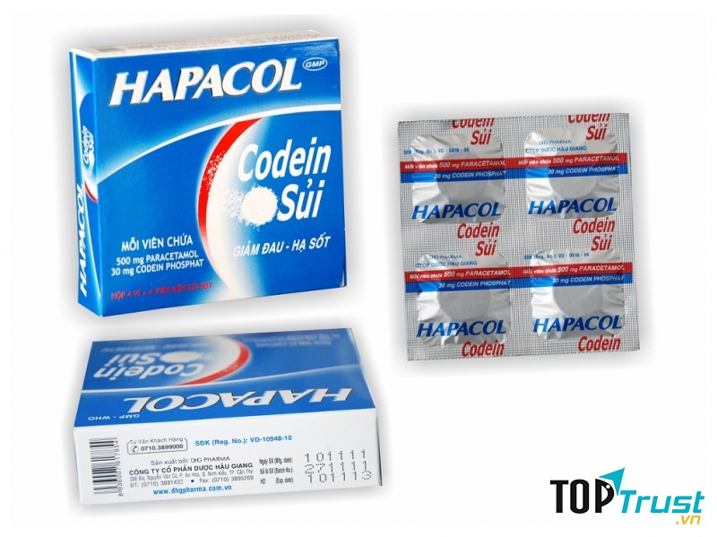 Thuốc Hapacol Codein viên sủi