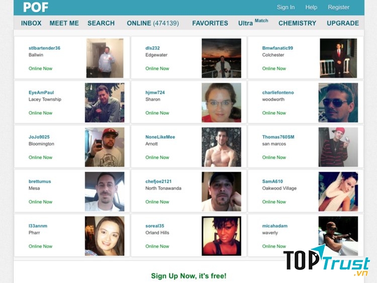 Ứng dụng hẹn hò Plenty of Fish