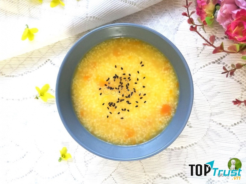 Cháo bí đỏ hạt kê thơm ngon bổ dưỡng