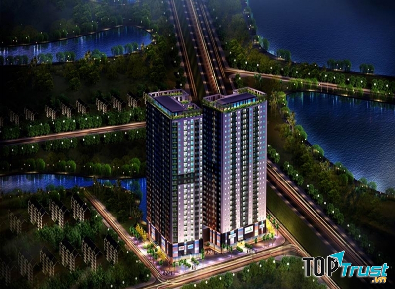 Phối cảnh tổng thể dự án Hateco Hoàng Mai