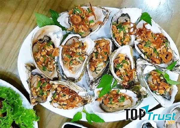 Hàu nướng mỡ hành