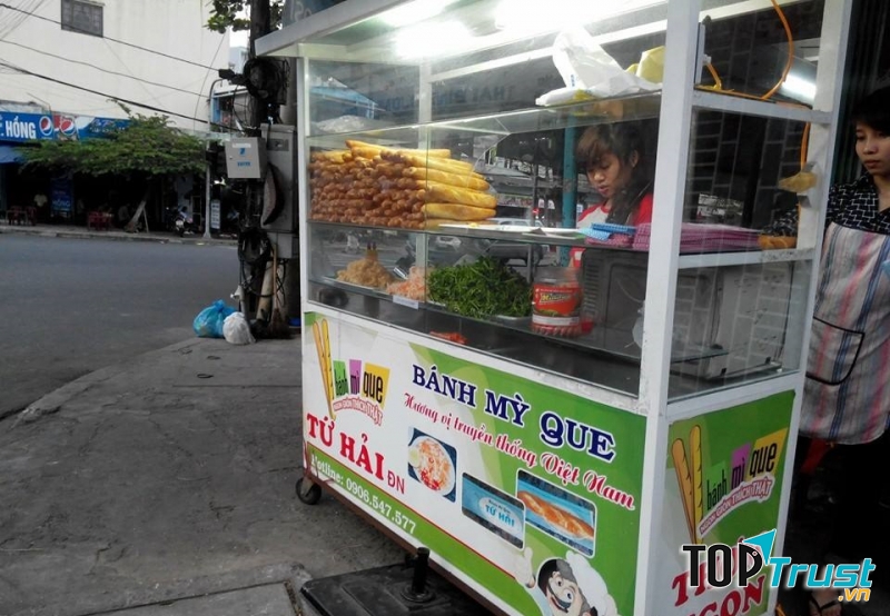 Một cơ sở của bánh mì que Tứ Hải tại Đà Nẵng