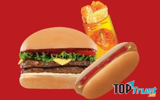 Hambuger của hệ thống cửa hàng Jollibee