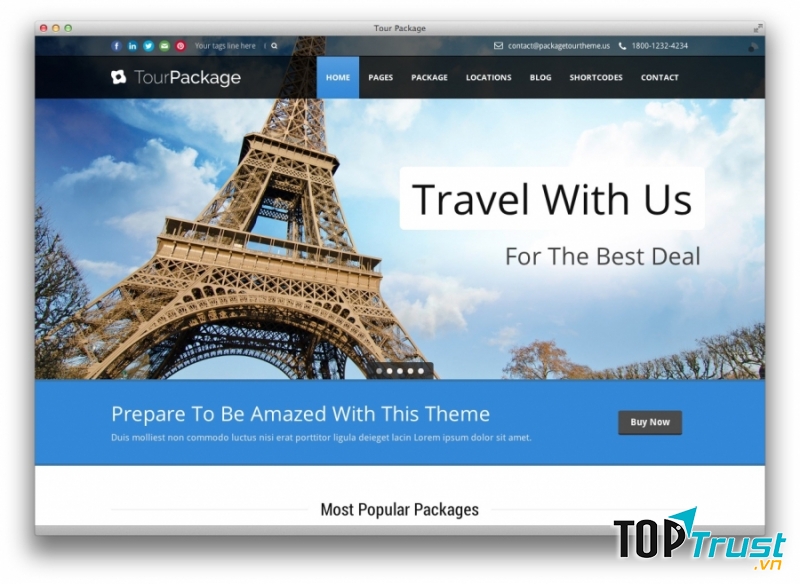 Thiết kế web du lịch