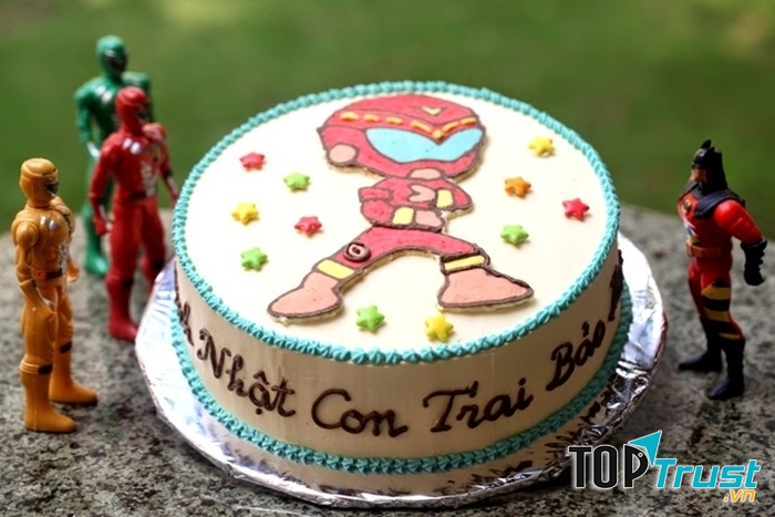 Hình ảnh bánh sinh nhật dành tặng cho bé trai