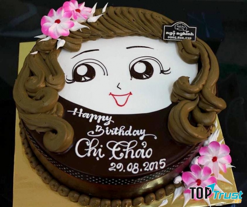 Hình ảnh bánh sinh nhật dành tặng cho em gái, chị gái
