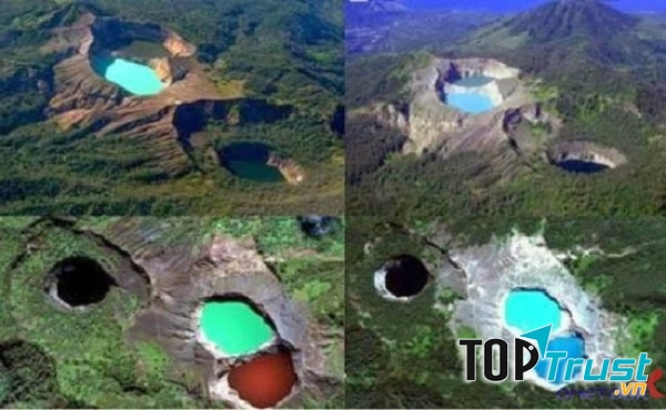 Hồ 3 màu liên tục đổi màu