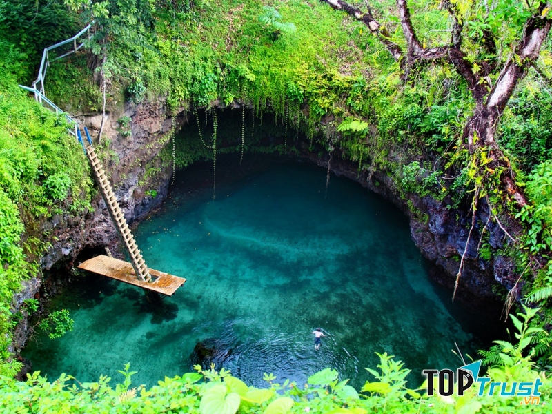 Hồ bơi khổng lồ Tosua Ocean Trench (Samoa)