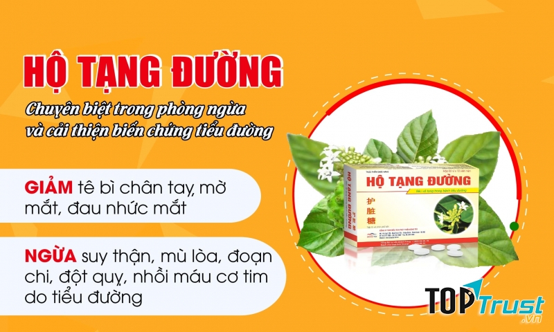 Hộ Tạng Đường - Sản phẩm chuyên biệt giúp phòng và cải thiện biến chứng tiểu đường