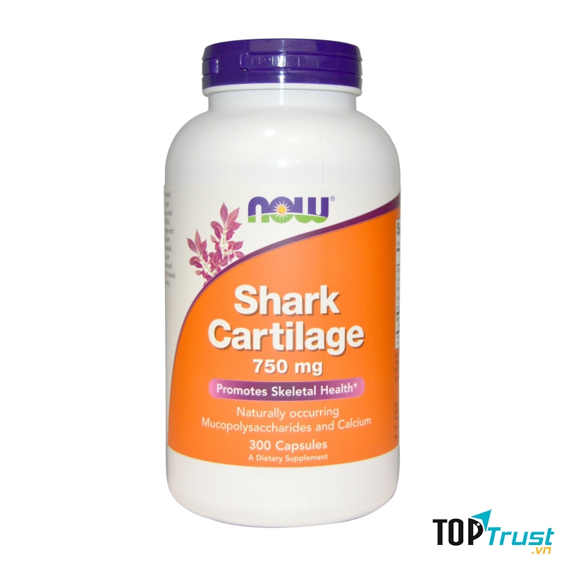 Hỗ trợ xương khớp Sụn Vi Cá Now Shark Cartilage 300 Viên