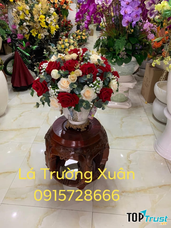 Hoa lụa trang trí cao cấp Lá Trường Xuân