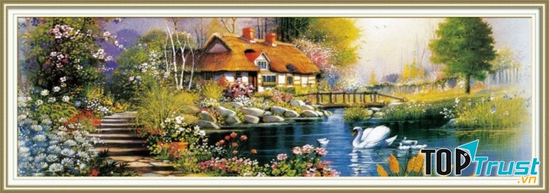 Tranh thêu Hoa Việt