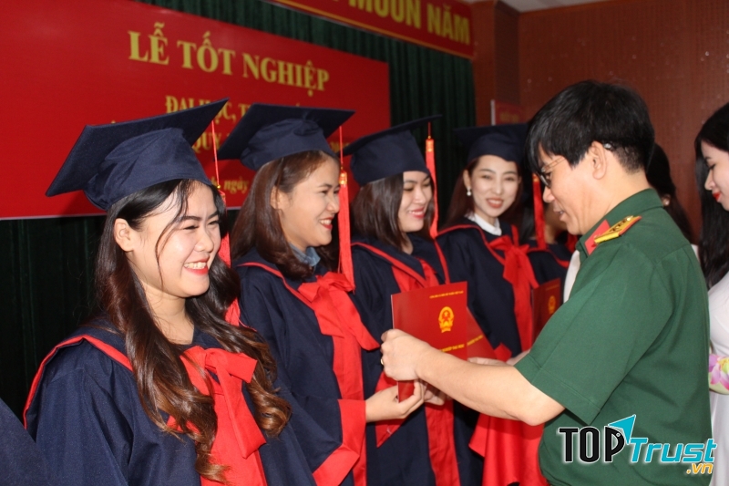 Hình ảnh một buổi lễ tốt nghiệp của nhà trường