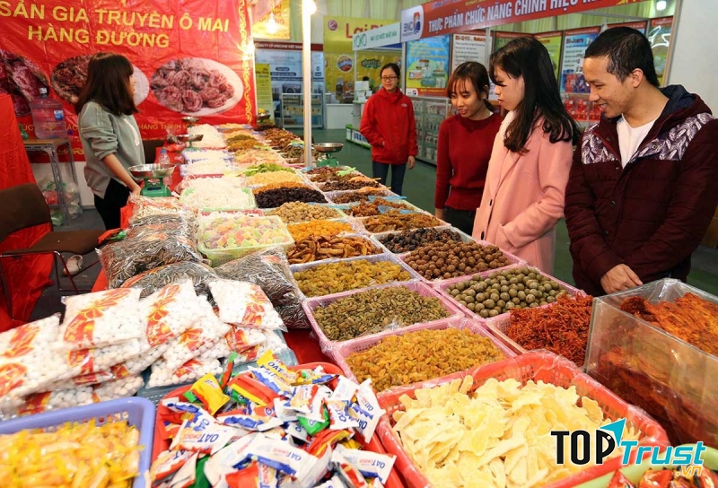 Các gian hàng tại hội chợ