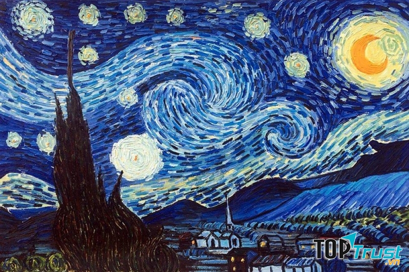 Bức tranh Starry Night của danh họa Vincent Van Gogh