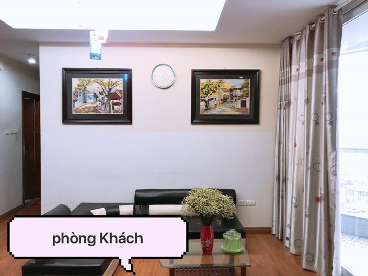 Phòng sinh hoạt chung tại homestay 173 Xuân Thủy