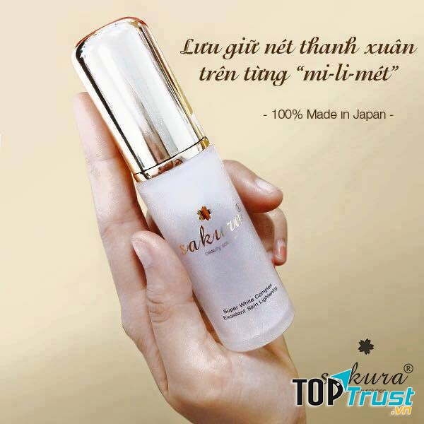 Hỗn hợp dưỡng trắng da chống lão hóa Sakura Super White Complex Excellent Skin Lightening