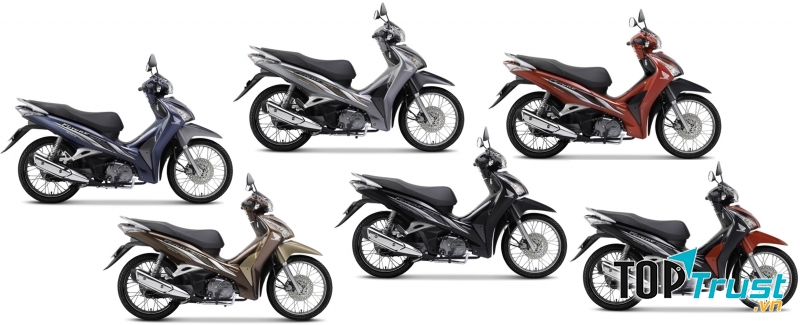 Honda Future vành nan hoa với 6 màu nổi trội, cá tính