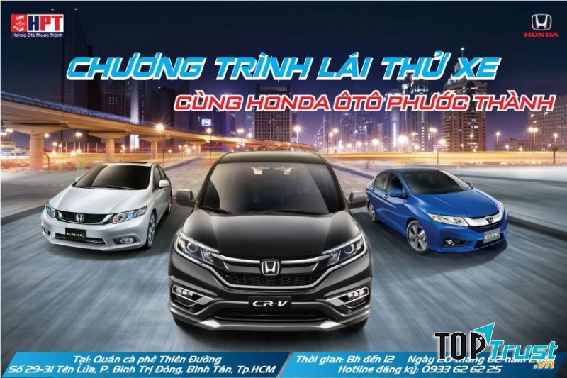 Chương trình lái thử xe cùng Honda Ôtô Phước Thành.