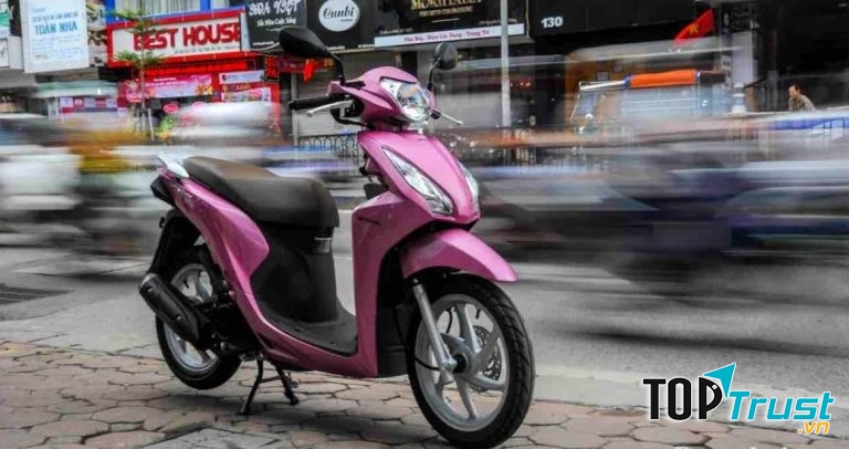 Honda Vision nổi bật với thiết kế tinh tế và kiểu dáng thân thiện