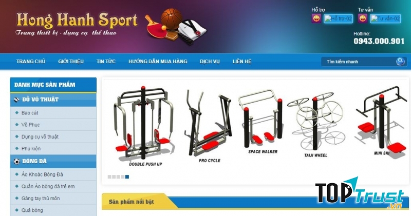 Trang web của Hồng Hạnh Sport