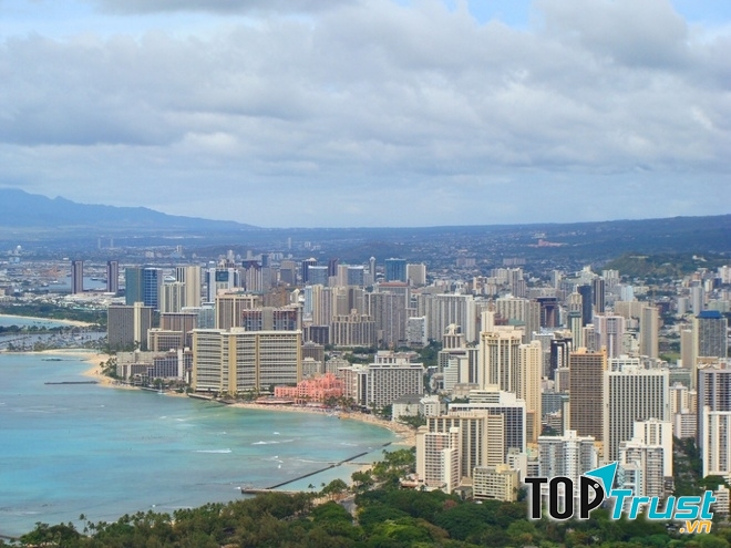 Thành phố Honolulu, Mỹ với những ngôi nhà cao tầng
