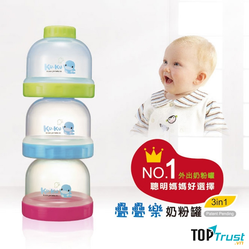 Hộp chia sữa có nắp đậy riêng giúp bảo quản chất lượng sữa tốt hơn hết.