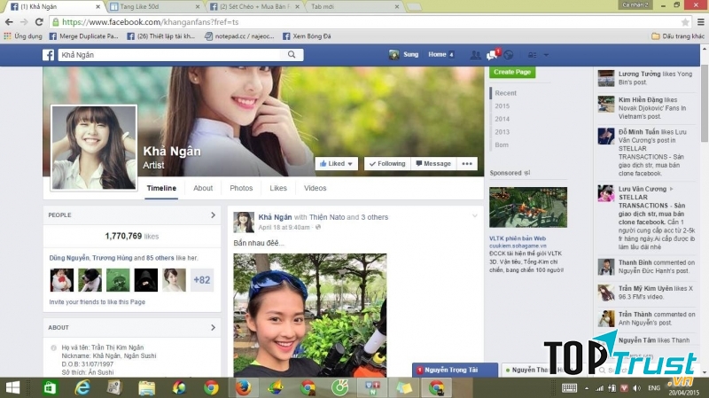 Hợp tác với một số Fanpage lớn và nhờ họ chia sẻ các bài đăng của bạn