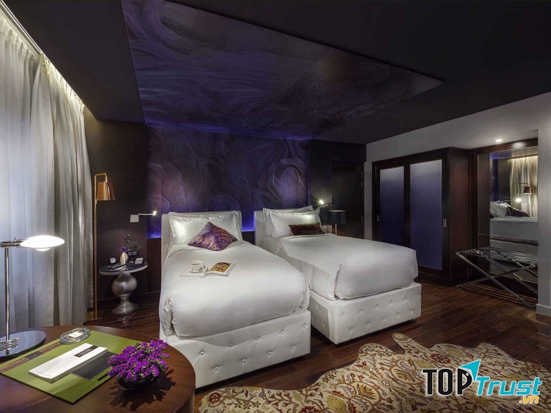 Phòng ngủ tại khách sạn Hotel de l'Opera