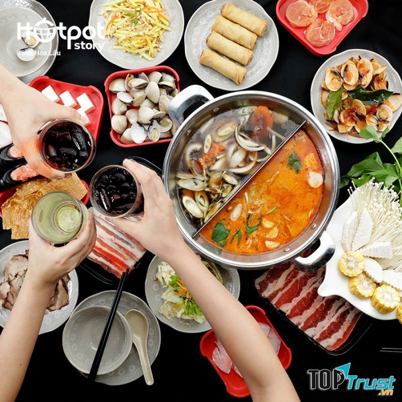 Buffet hấp dẫn tại nhà hàng