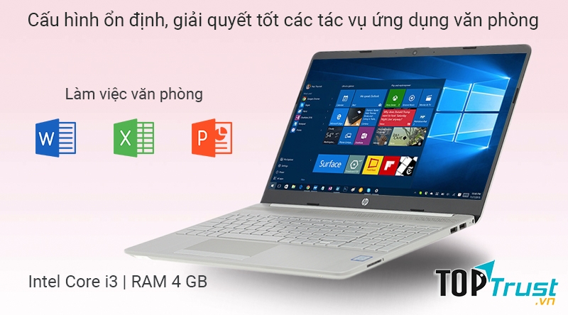 Laptop HP 15s du0116TU i3 7020U/4GB/256GB/Win10 (8TW28PA)