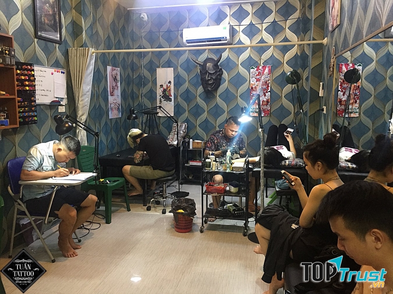 Không gian làm việc của Tuấn Tattoo Studio