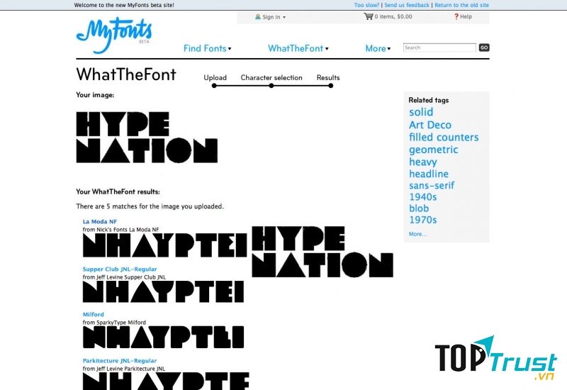 Những tín đồ công nghệ sẽ không quá xa lạ với myfonts.com/WhatTheFont/