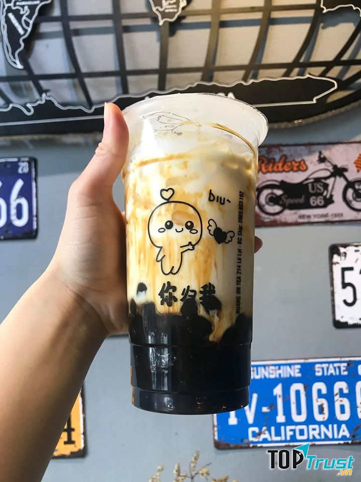 Sữa tươi trân châu đường đen Huangjin Tea