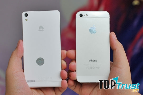 Sự giống nhau của Huawei Ascend P6 và Iphone 5s