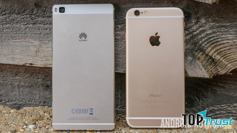 Huawei P8 không hề thua kém khi so sánh với Iphone 6