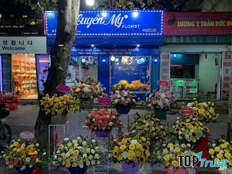 Tiệm hoa xinh đẹp nằm gần Bến xe Thành phố
