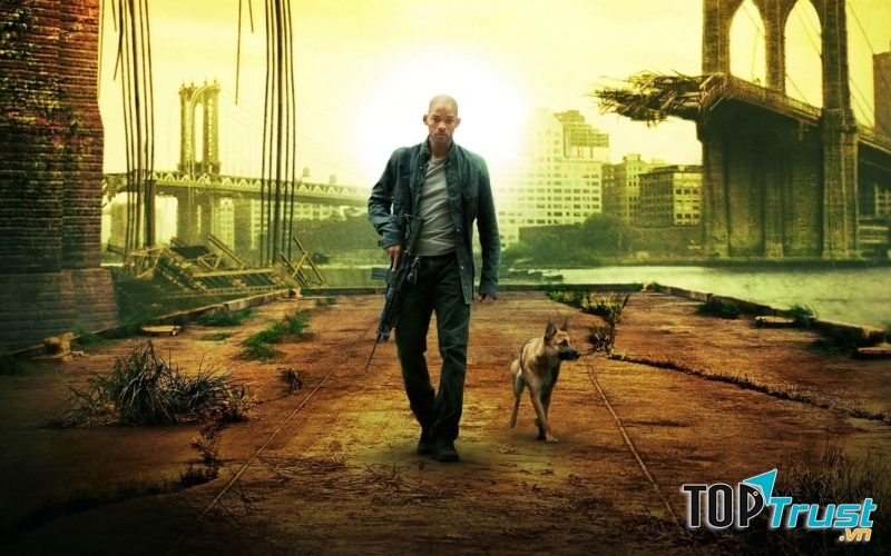 Thế giới hoang tàn trong phim I Am Legend