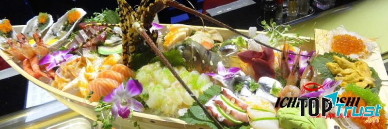Một bữa tiệc sushi Nhật hoành tráng