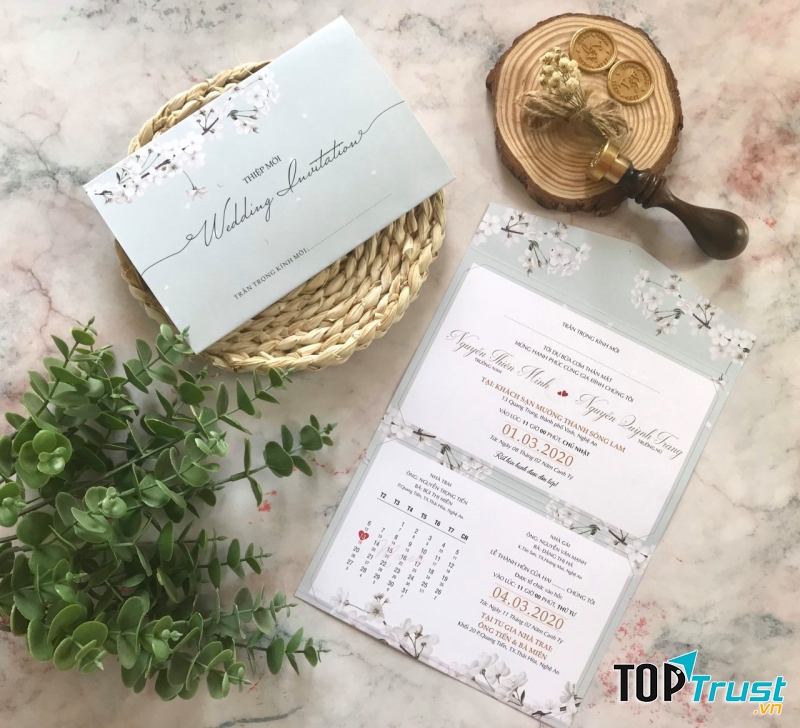 In lá đỏ - In thiệp cưới giá rẻ