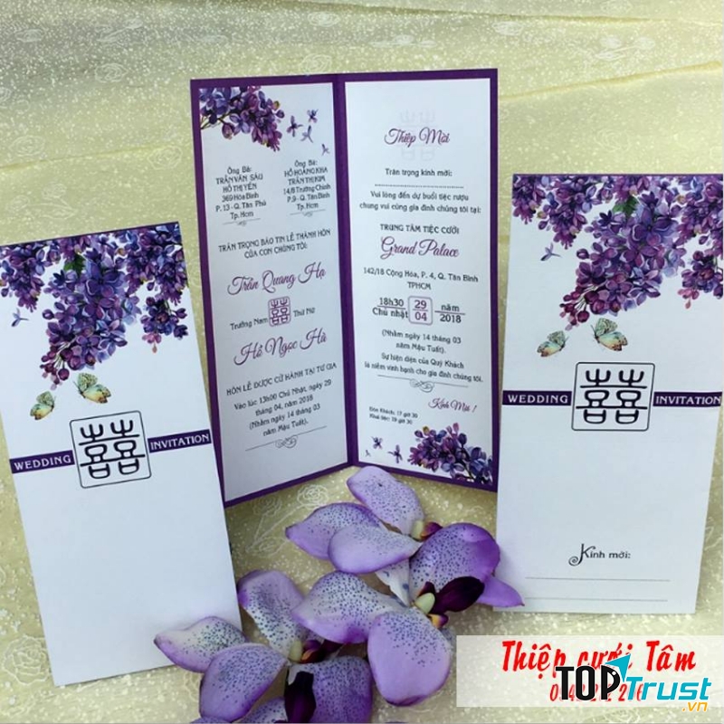 In thiệp cưới Thanh Hóa - Thiệp cưới Tâm