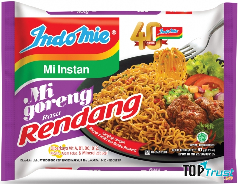 Indomie Mi Instan Mi Goreng Rendang
