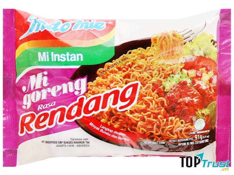 Indomie Mi Instan Mi Goreng Rendang