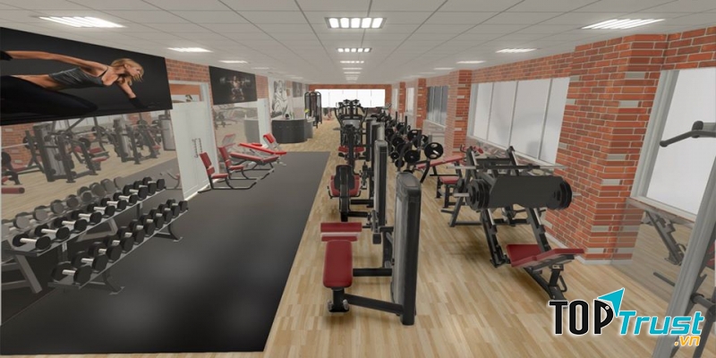 Một phần không gian của Infinity Gym & Fitness