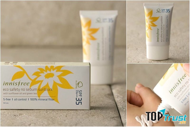 Kem chống nắng Innisfree Eco Safety No Sebum Sunblock SPF 35/ PA++