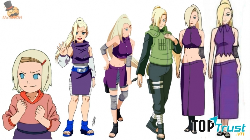 Tạo hình Ino qua từng giai đoạn