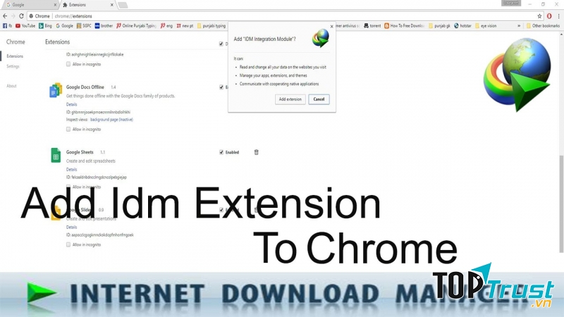 Tiện ích mở rộng IDM